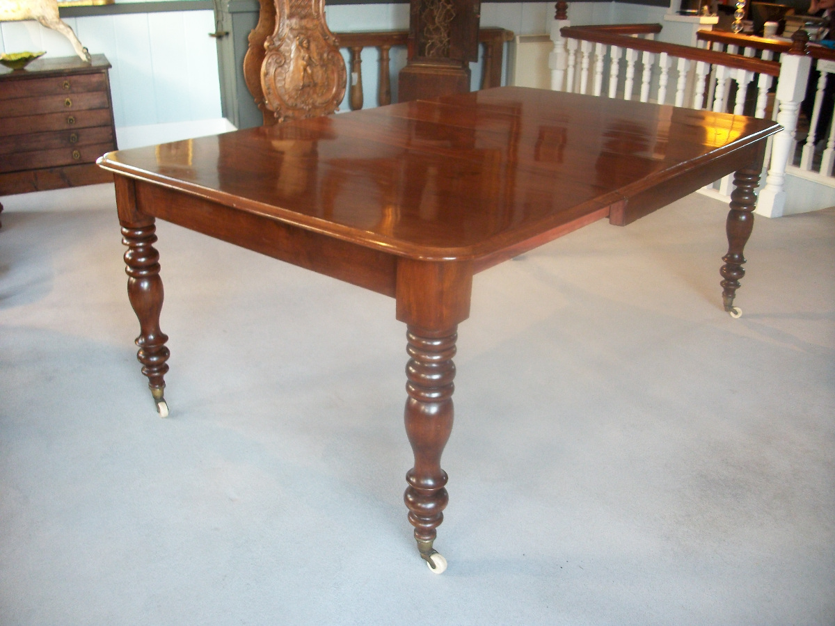 Mahogany Extendible Dining Table